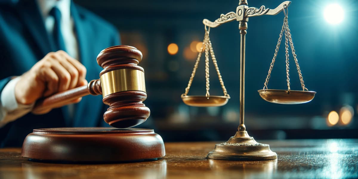 Law Firm Justice Scale and Gavel